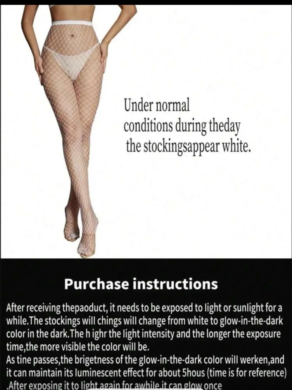 Stylish Musical Note Fishnet Tights - White